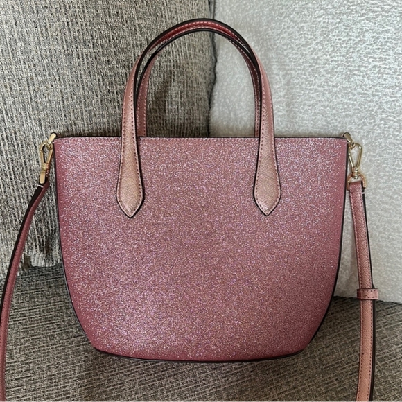 Kate Spade Pink Glitter Small Tote Bag - Picture 3 of 8